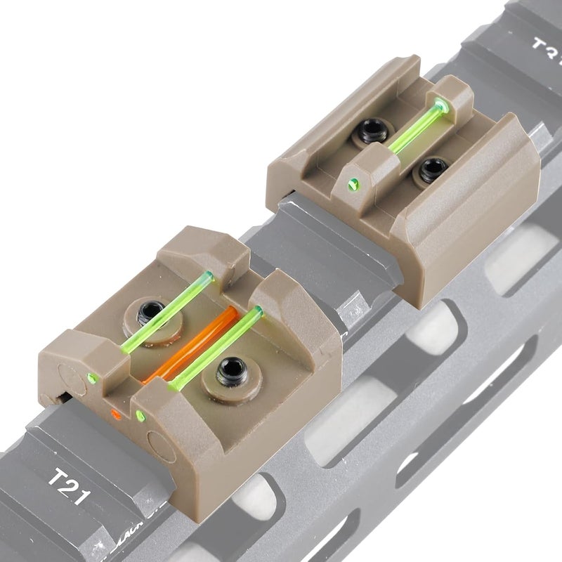 TPRCOL Low Baseline Fiber Optic Sight Front and Rear Sight - Image 4